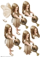 Forest Fairy Evie Brown Decoupage Sheet