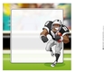 American Football Dude (Black and Silver) 2 8x8 Insert