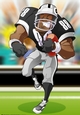 American Football Dude (Black and Silver) 2 A4