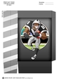 American Football Dude (Black and Silver) 2 Mini Gift Bag