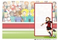 Black and Red Football Girl Insert