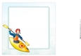 Canoe/kayak Dude (yellow) 8x8 Card Front Insert