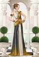 Art Deco Lady Alena A4 Black