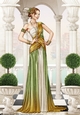 Art Deco Lady Alena A4 Green