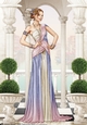 Art Deco Lady Alena A4 Lilac