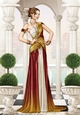Art Deco Lady Alena A4 Red