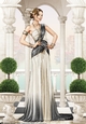 Art Deco Lady Alena A4 White