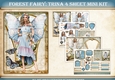 Forest Fairy Trina 4 Sheet Mini Kit Light Blue