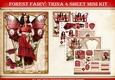 Forest Fairy Trina 4 Sheet Mini Kit Red