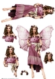 Forest Fairy Trina Dark Pink Decoupage Sheet