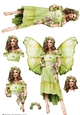 Forest Fairy Trina Green Decoupage Sheet