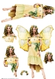Forest Fairy Trina Yellow Decoupage Sheet