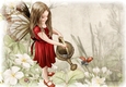 Forest Fairy Evie Paper Scene  Red