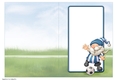 Football Gnome Blue and White Stripes Insert