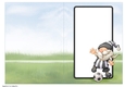 Football Gnome Black and White Stripes Insert