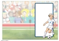 Womens Football Dudess White Strip Insert