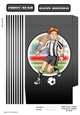 Womens Football Dudess Black and White Stripes Mini Gift Bag