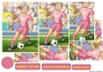 Womens Football Dudess Pink Strip Pyramid