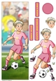 Womens Football Dudess Pink Strip Large Vertical DL