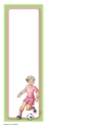 Womens Football Dudess Pink Strip Large Vertical DL Insert