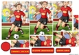 Womens Football Dudess Red, Black, Yellow Strip Pyramid