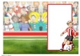 Womens Football Dudess Red, White Strip Insert