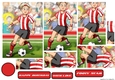 Womens Football Dudess Red, White Strip Pyramid