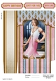 Art Deco Lady Arabella (Pink) Mini Gift Bag