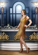 Art Deco Lady Arabella A4 (Gold)