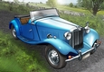 Vintage Sports Car A4 (Blue)