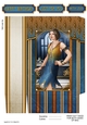 Art Deco Lady Arabella (Dark Blue) Mini Gift Bag