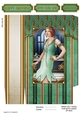 Art Deco Lady Arabella (Aqua) Mini Gift Bag