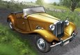 Vintage Sports Car A4 (Gold)