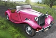 Vintage Sports Car A4 (Pink)