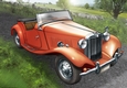 Vintage Sports Car A4 (Peach)