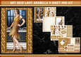Art Deco Lady Arabella 4 Sheet Mini Kit (Gold)