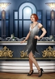 Art Deco Lady Arabella A4 (Black)