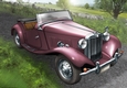 Vintage Sports Car A4 (Dark Pink)