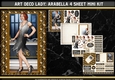 Art Deco Lady Arabella 4 Sheet Mini Kit (Black)