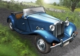 Vintage Sports Car A4 (Dark Blue)