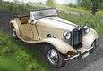 Vintage Sports Car A4 (Cream)