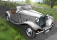 Vintage Sports Car A4 (Silver)