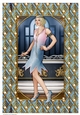 Art Deco Lady Arabella A4 Gift Box (Blue)