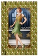 Art Deco Lady Arabella A4 Gift Box (Green)
