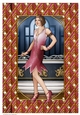 Art Deco Lady Arabella A4 Gift Box (Dark Pink)