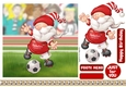 Football Gnome Red and White 7x7 Quick Card