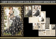 Art Deco Lady Lola 4 Sheet Mini Kit (Black)
