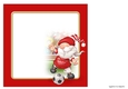 Football Gnome Red and White 8x8 Quick Card Insert