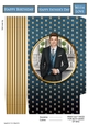 Art Deco Rodrigo Mini Gift Bag (Dark Blue)