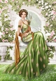 Art Deco Lady Lola 4 A4 (Green)